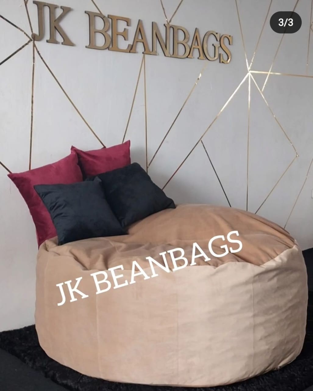 XXL Round Beanbag. 5ft round with 2ft height