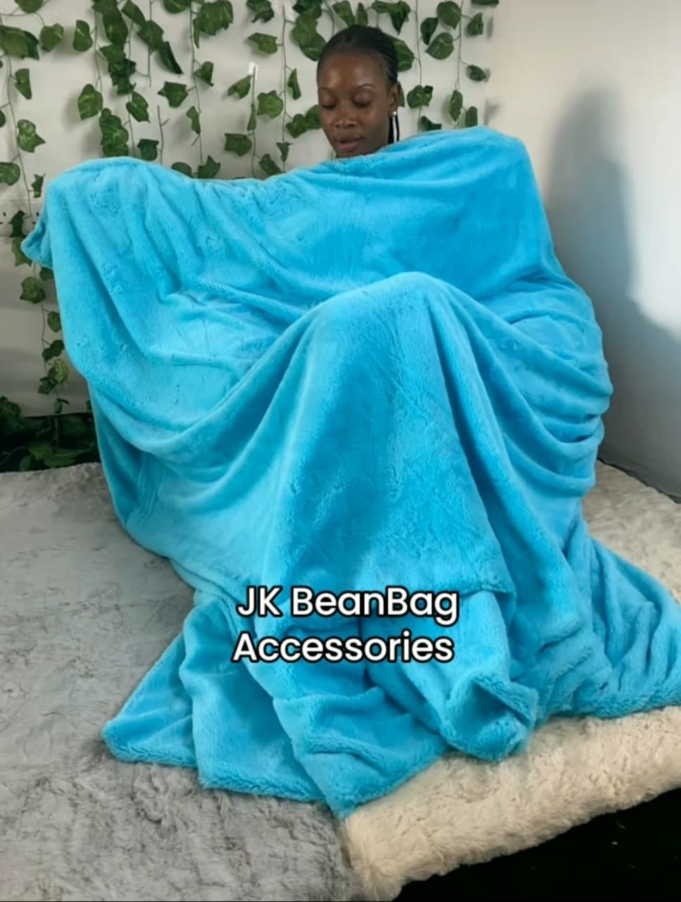 Blue Fur Blanket