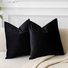 Black Velvet Throw Pillows