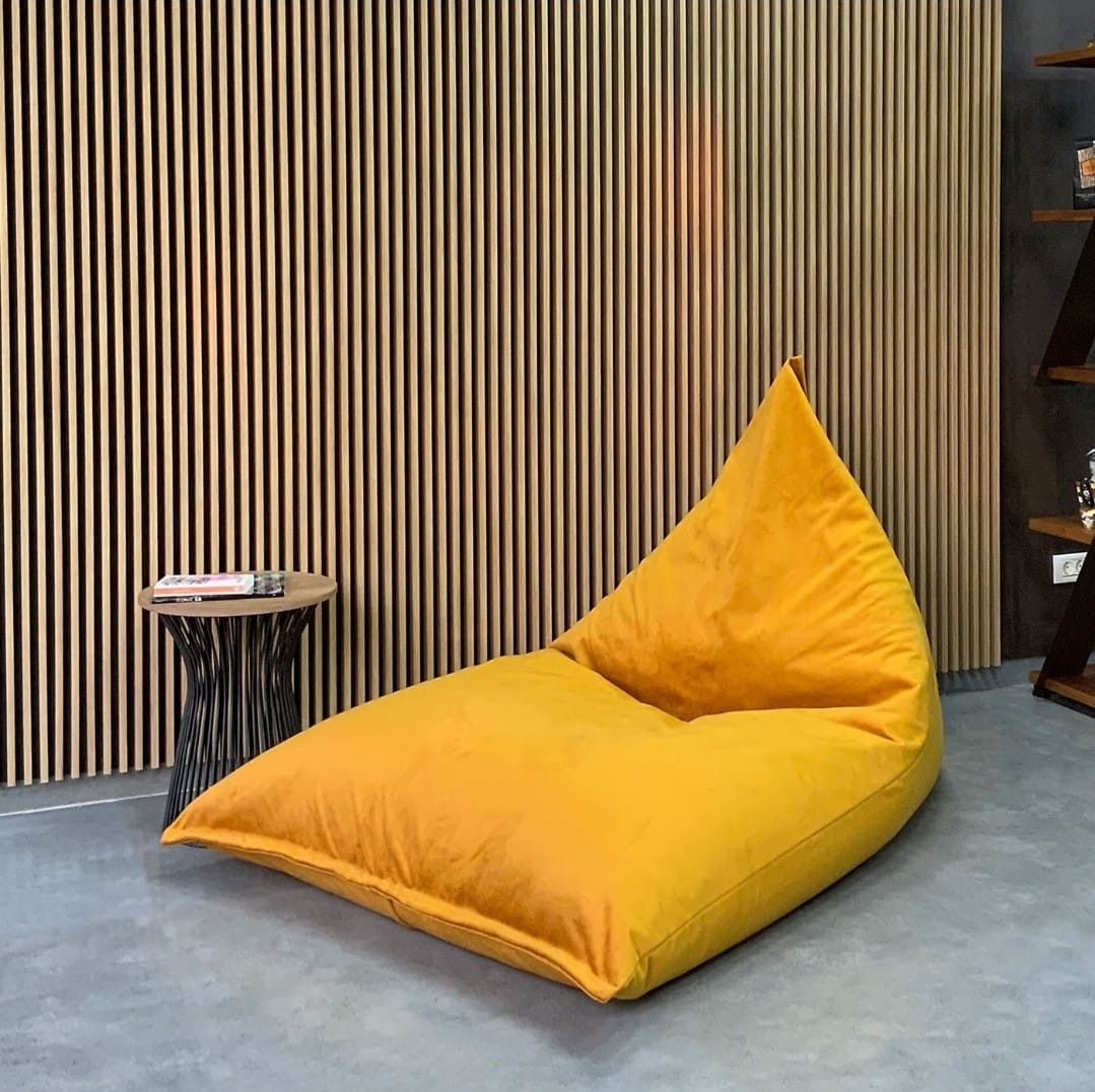 Large Triangle Beanbag fitted for 2 adults or plus size adult